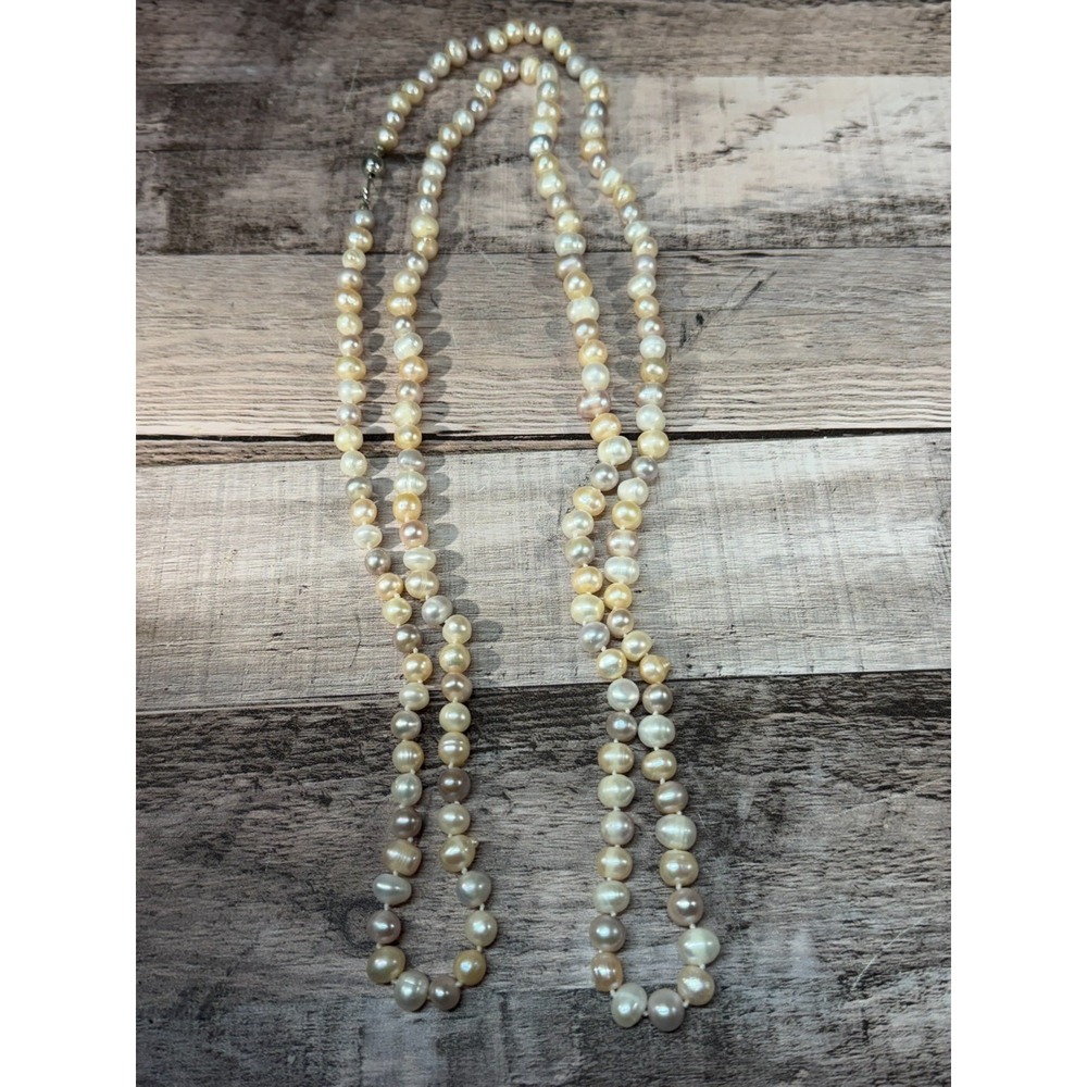 Sincerely Southwest 18kt Gold Plated Pearl Long Necklace